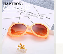 Load image into Gallery viewer, HAPTRON Big Oval Sunglasses Women Vintage Gradient Brand Designer Sun Glasses Retro 90s Ladies Oculos De Sol Black White Red