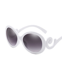 Load image into Gallery viewer, HAPTRON Big Oval Sunglasses Women Vintage Gradient Brand Designer Sun Glasses Retro 90s Ladies Oculos De Sol Black White Red