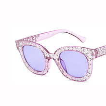 Carica l'immagine nel visualizzatore di Gallery, HAPTRON Dazzle Nero Grigio Occhiali da sole da donna Occhiali da sole vintage Cat Eye Occhiali da sole Star Occhiali da sole con tonalità a specchio 