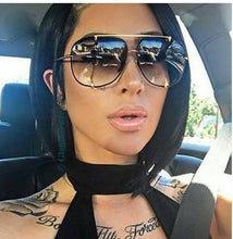 Load image into Gallery viewer, HBK  Oversized Pilot Sunglasses Women UV400 Retro Brand Designer Big Frame Sun Glasses For Female Ladies Eyewear