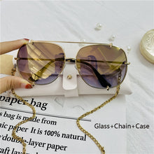 Load image into Gallery viewer, HBK  Oversized Pilot Sunglasses Women UV400 Retro Brand Designer Big Frame Sun Glasses For Female Ladies Eyewear
