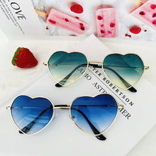 Carica l'immagine nel visualizzatore di Gallery, HBK Love Heart Shaped Sunglasses Women Men Small Red Sun Glasses Ladies Sexy Sweet Candy Brand Design Mirror Eyewear UV400
