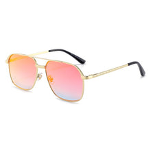Carica l&#39;immagine nel visualizzatore di Gallery, HBK Occhiali da sole quadrati Uomo Donna Classic Steampunk Montatura in lega Occhiali da sole Specchio Estate Uomo Esterno Guida UV400 Oculos 