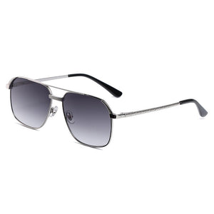 HBK Occhiali da sole quadrati Uomo Donna Classic Steampunk Montatura in lega Occhiali da sole Specchio Estate Uomo Esterno Guida UV400 Oculos 