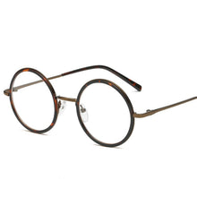 Load image into Gallery viewer, HBK Vintage Round Frame Glasses Round Clear Lens Nerd Geek Eyewear Retro Eyeglasses Circle Alloy Transparent Spectacles