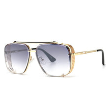 Load image into Gallery viewer, HBK Vintage Square Pilot Sunglasses Men Brand Design Sun Glasses Big Frame Gradient Lens Women Shades UV400 Outdoor Driving