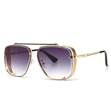 Load image into Gallery viewer, HBK Vintage Square Pilot Sunglasses Men Brand Design Sun Glasses Big Frame Gradient Lens Women Shades UV400 Outdoor Driving