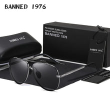 Load image into Gallery viewer, HD Polarized Big Men&#39;s Shades Metal frame Aviation Male Sunglasses Designer Men Oculos High Quality Oculos Vintage Sun Glasses