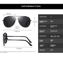 Load image into Gallery viewer, HD Polarized Big Men&#39;s Shades Metal frame Aviation Male Sunglasses Designer Men Oculos High Quality Oculos Vintage Sun Glasses