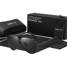 Load image into Gallery viewer, HD Polarized Big Men&#39;s Shades Metal frame Aviation Male Sunglasses Designer Men Oculos High Quality Oculos Vintage Sun Glasses