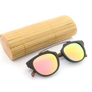 HDCRAFTER 2023 Vintage Wooden Sunglasses Polarized Classic Mens Wood Sun Glasses with Bamboo Box