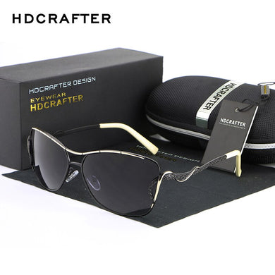 HDCRAFTER Vendita occhiali da sole da donna Occhiali da sole da guida vintage polarizzati per occhiali da vista da donna di marca femminile