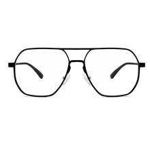 Carica l&#39;immagine nel visualizzatore di Gallery, HDCRAFTER Metal Oversized Computer Eye Glasses Anti-Blue Rays Pochromic Lenses Eyeglasses Frame For Women Men Oculos de grau