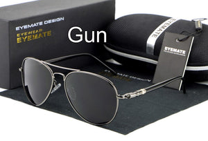 HDCRAFTER Polarized Lens Sunglasses for Men/Women Pilot Driving Sunglasses Alloy Classic Sun Glasses Oculos de sol masculino