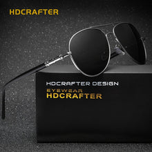 Load image into Gallery viewer, HDCRAFTER Polarized Lens Sunglasses for Men/Women Pilot Driving Sunglasses Alloy Classic Sun Glasses Oculos de sol masculino