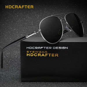 HDCRAFTER Polarized Lens Sunglasses for Men/Women Pilot Driving Sunglasses Alloy Classic Sun Glasses Oculos de sol masculino