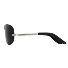 Carica l&#39;immagine nel visualizzatore di Gallery, HDCRAFTER Occhiali da sole polarizzati senza montatura da uomo Occhiali da sole da guida neri freddi 100% UV400 Oculos de sol masculino Eyewear 