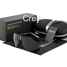 Carica l&#39;immagine nel visualizzatore di Gallery, HDCRAFTER Occhiali da sole polarizzati senza montatura da uomo Occhiali da sole da guida neri freddi 100% UV400 Oculos de sol masculino Eyewear 