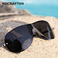 Load image into Gallery viewer, HDCRAFTER Square Brand Designer Sunglasses Men Polarized Man Polaroid Sun Glasses Male Night Vision Driving UV400 2022 Oculos De