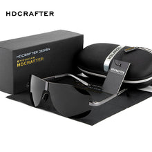 Load image into Gallery viewer, HDCRAFTER Square Brand Designer Sunglasses Men Polarized Man Polaroid Sun Glasses Male Night Vision Driving UV400 2022 Oculos De