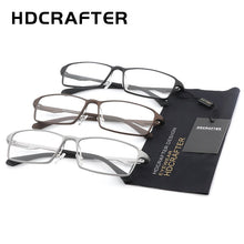 Load image into Gallery viewer, HDCRAFTER TR90 17g Lightweight Glasses Frame Myopia Hyperopia Prescription Eyeglasses Frames Reading Clear Glasses Frame Men