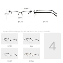 Load image into Gallery viewer, HDCRAFTER TR90 Glasses Frame Men Ultralight Korean Myopia Prescription Eyeglasses 2023 Metal Half Frame Optical Frames Eyewear