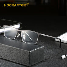 Load image into Gallery viewer, HDCRAFTER TR90 Glasses Frame Men Ultralight Korean Myopia Prescription Eyeglasses 2023 Metal Half Frame Optical Frames Eyewear