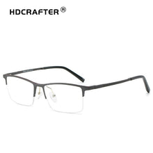 Load image into Gallery viewer, HDCRAFTER TR90 Glasses Frame Men Ultralight Korean Myopia Prescription Eyeglasses 2023 Metal Half Frame Optical Frames Eyewear
