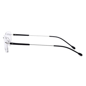 HDCRAFTER Titanium Rimless Glasses Frame Male Square Ultralight Women Frameless Prescription Myopia Optical Frames Eyewear 3125