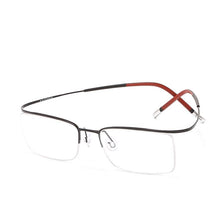 Load image into Gallery viewer, HDCRAFTER Ultralight 3.7g Pure Titanium Eyeglasses Frames Elasticity Optical Prescription Glasses Frame Rimless Spectacles