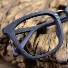 Load image into Gallery viewer, HDCRAFTER Wood Glasses Frames Men Square Myopia Prescription Eyeglasses Frame 2023 Male Wood Full Optical Frame Eyewear