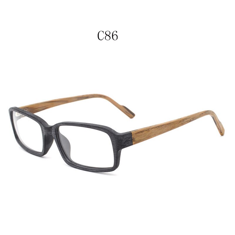 HDCRAFTER Wood Optical Glasses Frames Clear Lens Prescription Reading Eyeglasses Frame Women Men Vintage/Retro Oculos de grau