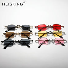 Load image into Gallery viewer, HEISKING Retro Small Square Metal Steampunk Sunglasses Women Men Glasses Vintage Female  Alloy Frame Eyewear