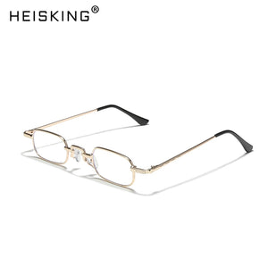 HEISKING Retro Small Square Metal Steampunk Sunglasses Women Men Glasses Vintage Female  Alloy Frame Eyewear