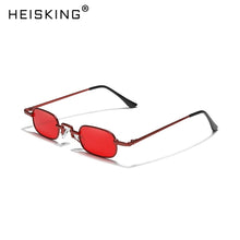 Load image into Gallery viewer, HEISKING Retro Small Square Metal Steampunk Sunglasses Women Men Glasses Vintage Female  Alloy Frame Eyewear