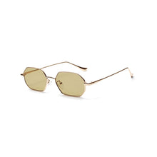 Load image into Gallery viewer, Women Retro Classic Small polygon Sunglasses Men Luxury Vintage Black Mirrors Colour transparent lens Sun Glasses UV400
