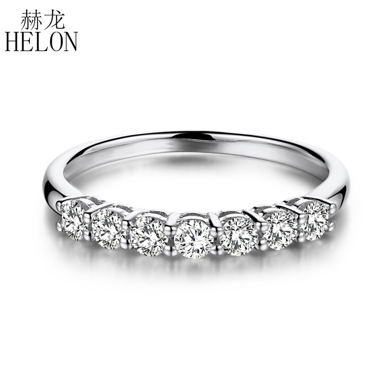 925 Sterling Silver Moissanites Ring 0.7CT GH Color Engagement Ring Test Positive Moissanites Band Diamond Wedding Jewelry