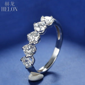 Moissanite Ring 925 Sterling Silver 1.5CT G-H Color Engagement Ring Test Positive Moissanite Band For Women Trendy Jewelry