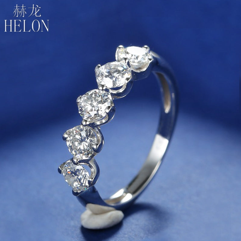 Moissanite Ring 925 Sterling Silver 1.5CT G-H Color Engagement Ring Test Positive Moissanite Band For Women Trendy Jewelry