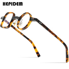 Load image into Gallery viewer, HEPIDEM Acetate Glasses Frame Men 2022 Retro Vintage Left Square Right Round Eyeglasses Myopia Optical Spectacles Eyewear 9155