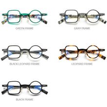 Load image into Gallery viewer, HEPIDEM Acetate Glasses Frame Men 2022 Retro Vintage Left Square Right Round Eyeglasses Myopia Optical Spectacles Eyewear 9155