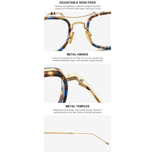 Load image into Gallery viewer, HEPIDEM Acetate Glasses Frame Men Square Prescription Eyeglasses Brown Women Oversized Optical Spectacles Eyewear 50247