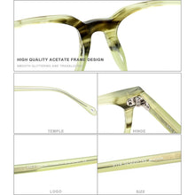 Load image into Gallery viewer, HEPIDEM  Acetate Glasses Frame Men Square Prescription Eyeglasses Women Male Nerd Myopia Optical Clear Spectacles Eyewear 9114