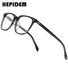 Load image into Gallery viewer, HEPIDEM  Acetate Glasses Frame Men Square Prescription Eyeglasses Women Male Nerd Myopia Optical Clear Spectacles Eyewear 9114