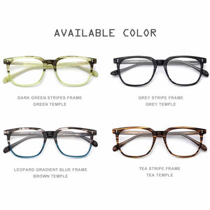 HEPIDEM  Acetate Glasses Frame Men Square Prescription Eyeglasses Women Male Nerd Myopia Optical Clear Spectacles Eyewear 9114