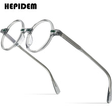 Load image into Gallery viewer, HEPIDEM Acetate Glasses Frame Men Vintage Retro Round Transparent Eyeglasses Women Optical Prescription Spectacles  Eyewear 9173