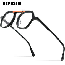 Load image into Gallery viewer, HEPIDEM Acetate Glasses Frame Men Vintage Retro Square Eyeglasses Women 2023 Optical Prescription Spectacles Myopia Eyewear 9174