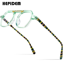 Load image into Gallery viewer, HEPIDEM Acetate Glasses Frame Men Vintage Retro Square Eyeglasses Women 2023 Optical Prescription Spectacles Myopia Eyewear 9174