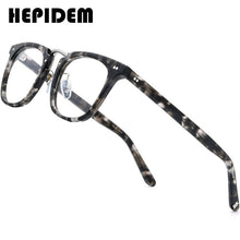 Carica l'immagine nel visualizzatore di Gallery, HEPIDEM Acetate Optical Eye Glasses Frames for Men Retro Vintage Square Eyeglass Nerd Women Prescription Spectacle Eyewear 9126