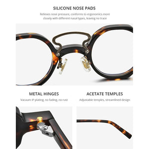 HEPIDEM Acetate Optical Glasses Frame Men 2023 Retro Vintage Round Eyeglasses Myopia Prescription Spectacles Eyewear 9153